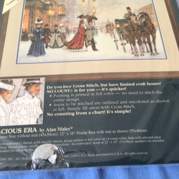 Sunset No Count Cross Stitch 13923 A Gracious Era Unopened, New 1994 - Picture 3 of 8
